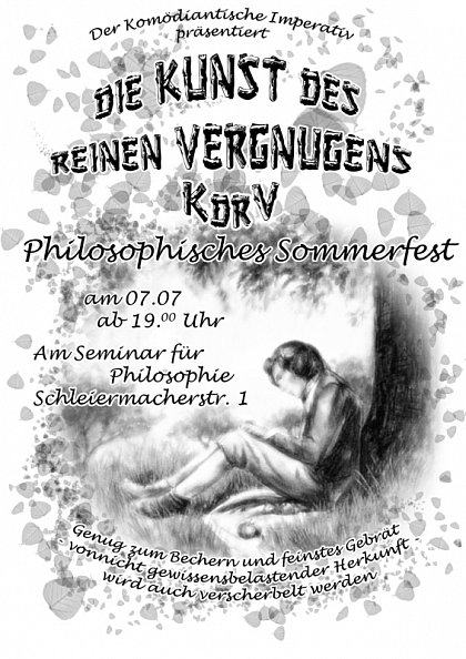 Flyer fr das Sommerfest der Philosophie 2010